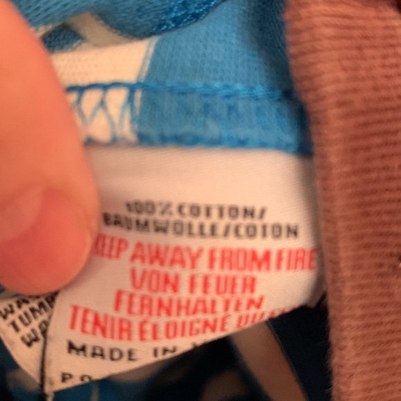 Mini Boden size 3 boy’s pull on soft cotton shorts drawstring blue white stripe - Picture 4 of 4